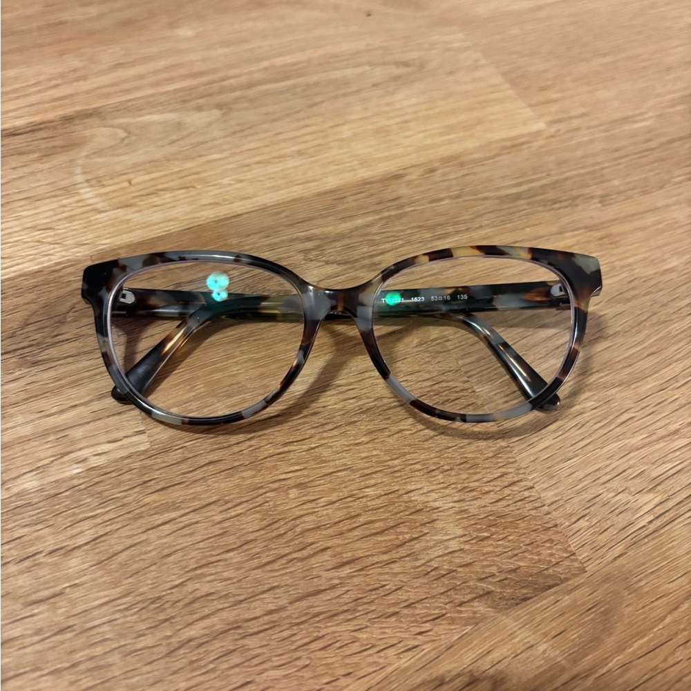 Tory Burch Gray Tortoiseshell Cat-Eye Optical Glasses